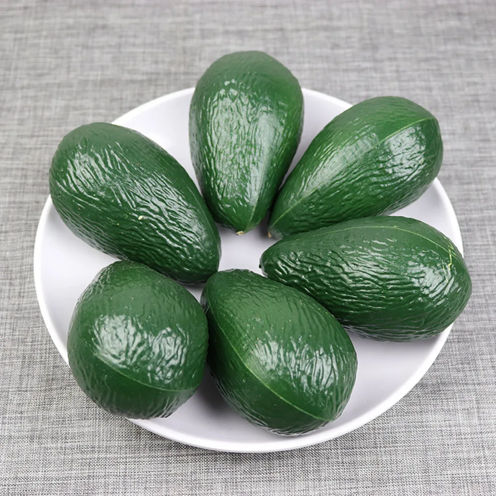 Photography Food - 6pcs Artificial Avocado Model Plastic Foam