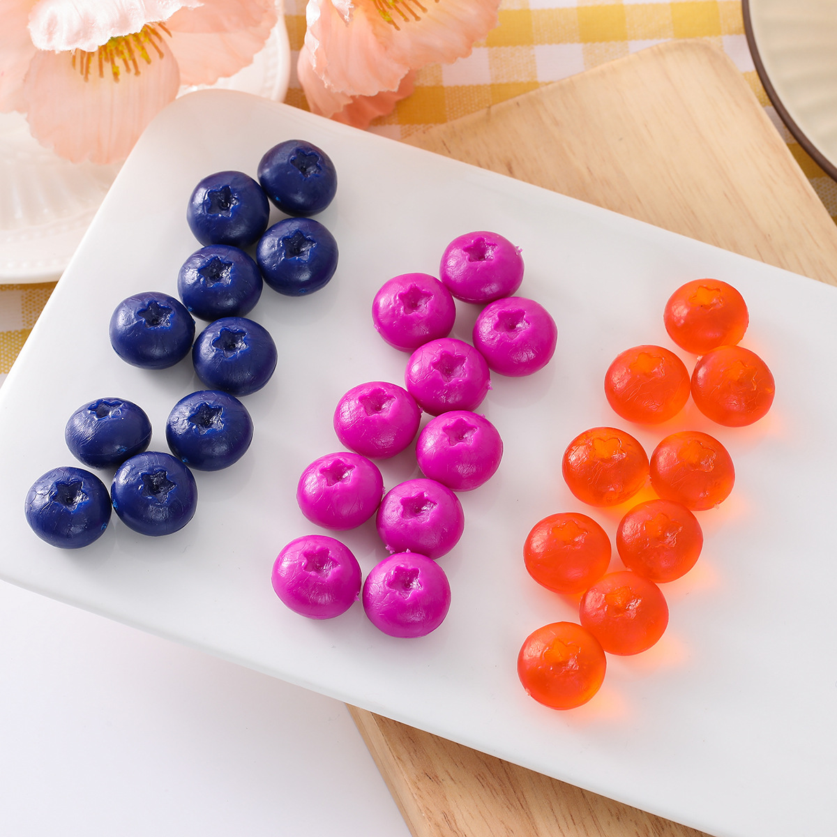 Silicone Simulated Blueberries - Photography Food review and price