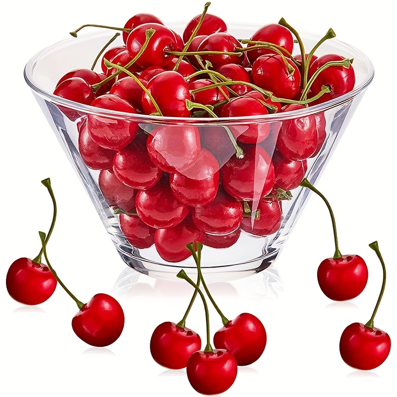 50PCS Artificial Cherry Fake F - Photography Food review and price