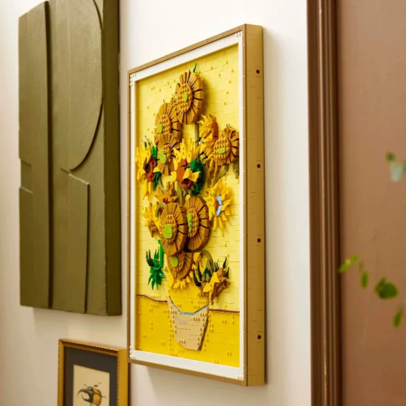 New MOC 3D Sunflower Painting  - Photography Architecture review and price