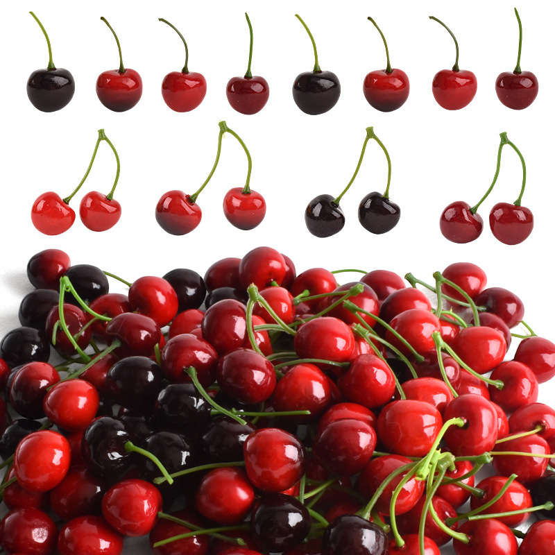 10Pcs Artificial Cherry Fake F - Photography Food review and price