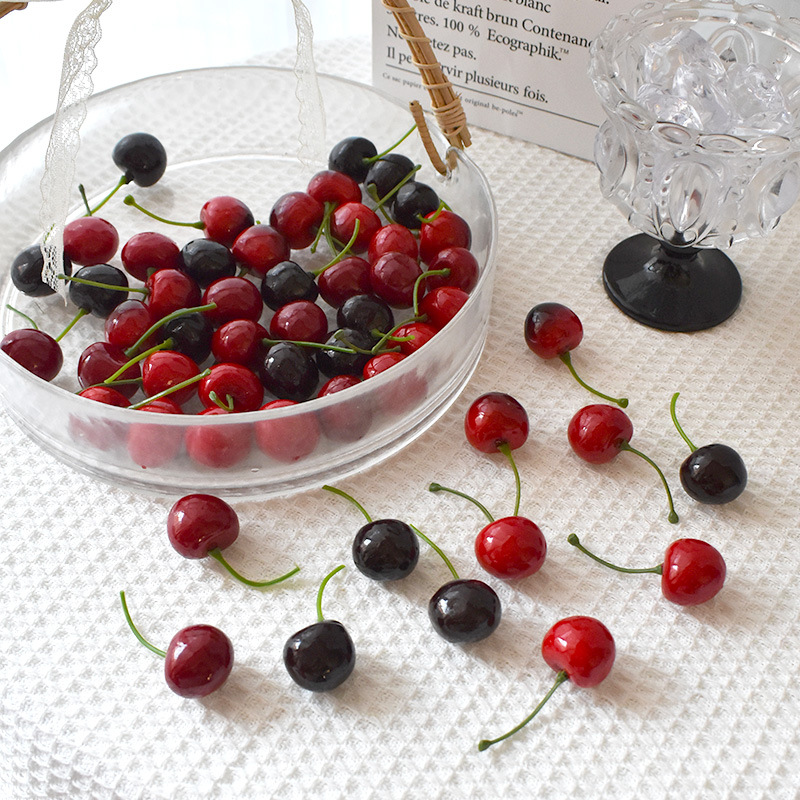 10Pcs Artificial Cherry Fake F - Photography Food review and price